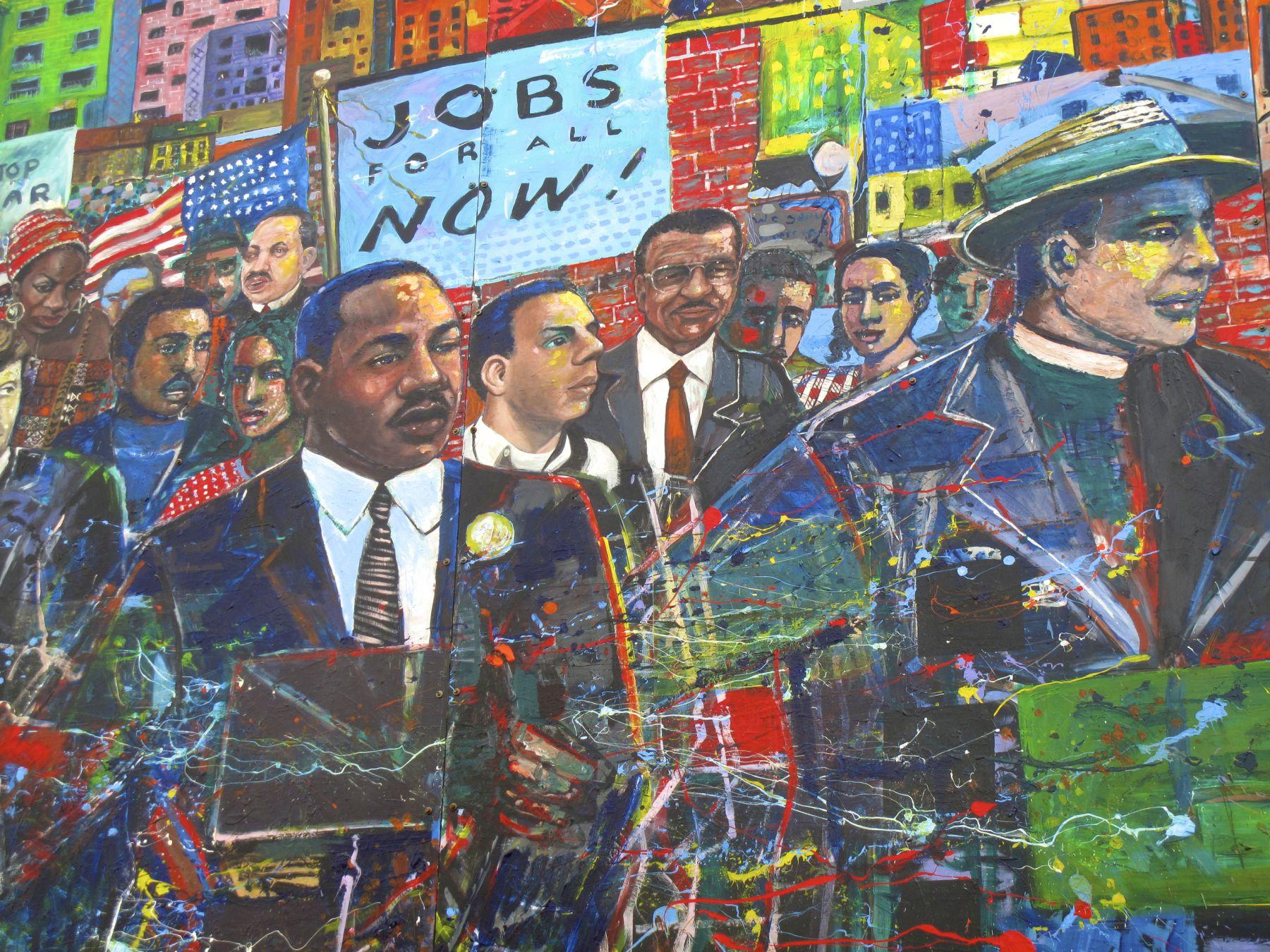 Un murales di Martin Luther King Junior al National Historic Site di Atlanta © Forty3Zero/Shutterstock
