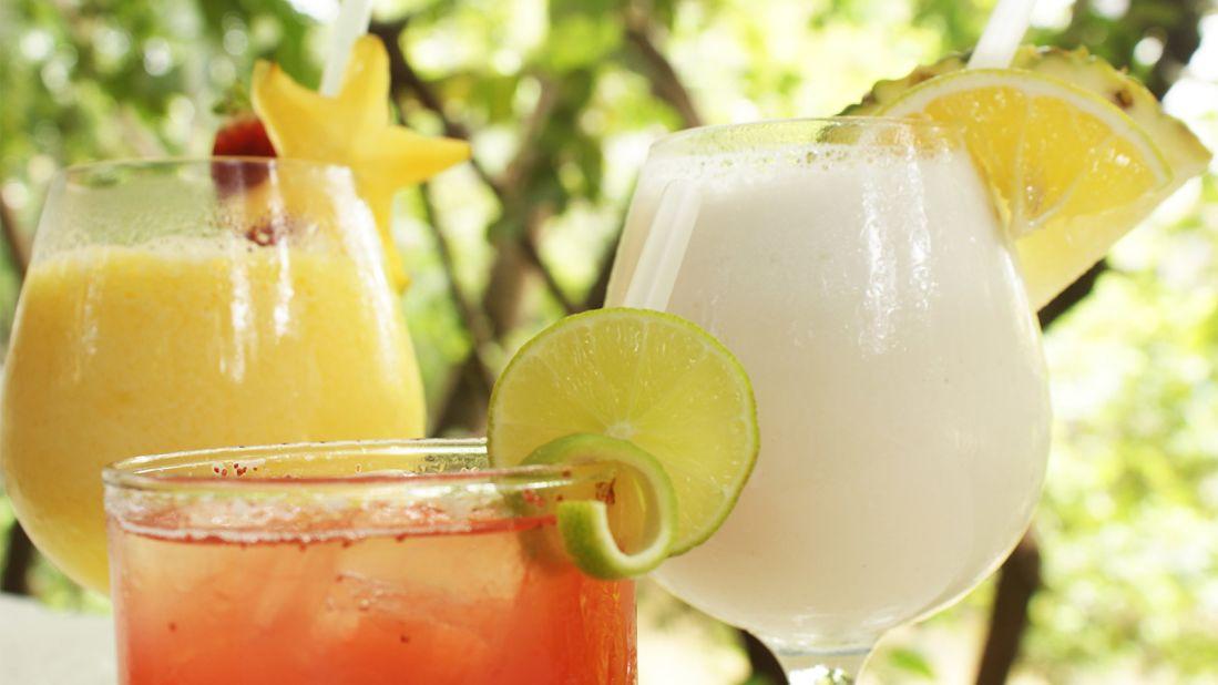 Enjoy straight-from-the-ocean ceviche and tasty blended cocktails at River Cafe in downtown Puerto Vallarta.