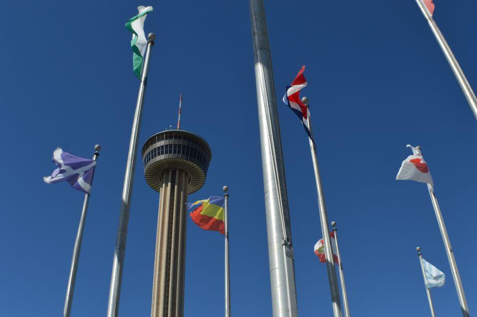 <strong>Tower with a view: </strong>The Tower of the Americas in San Antonio offers an observation deck and a revolving restaurant, providing stunning views of the city.