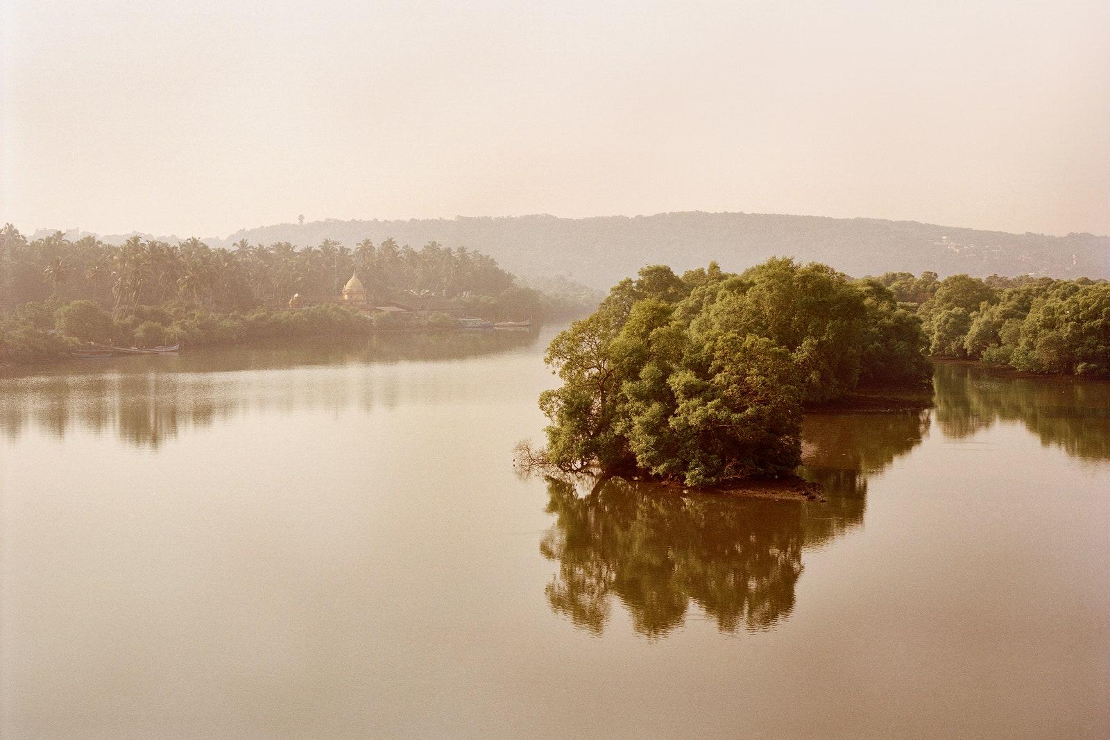 The view from Siolim bridge Goa