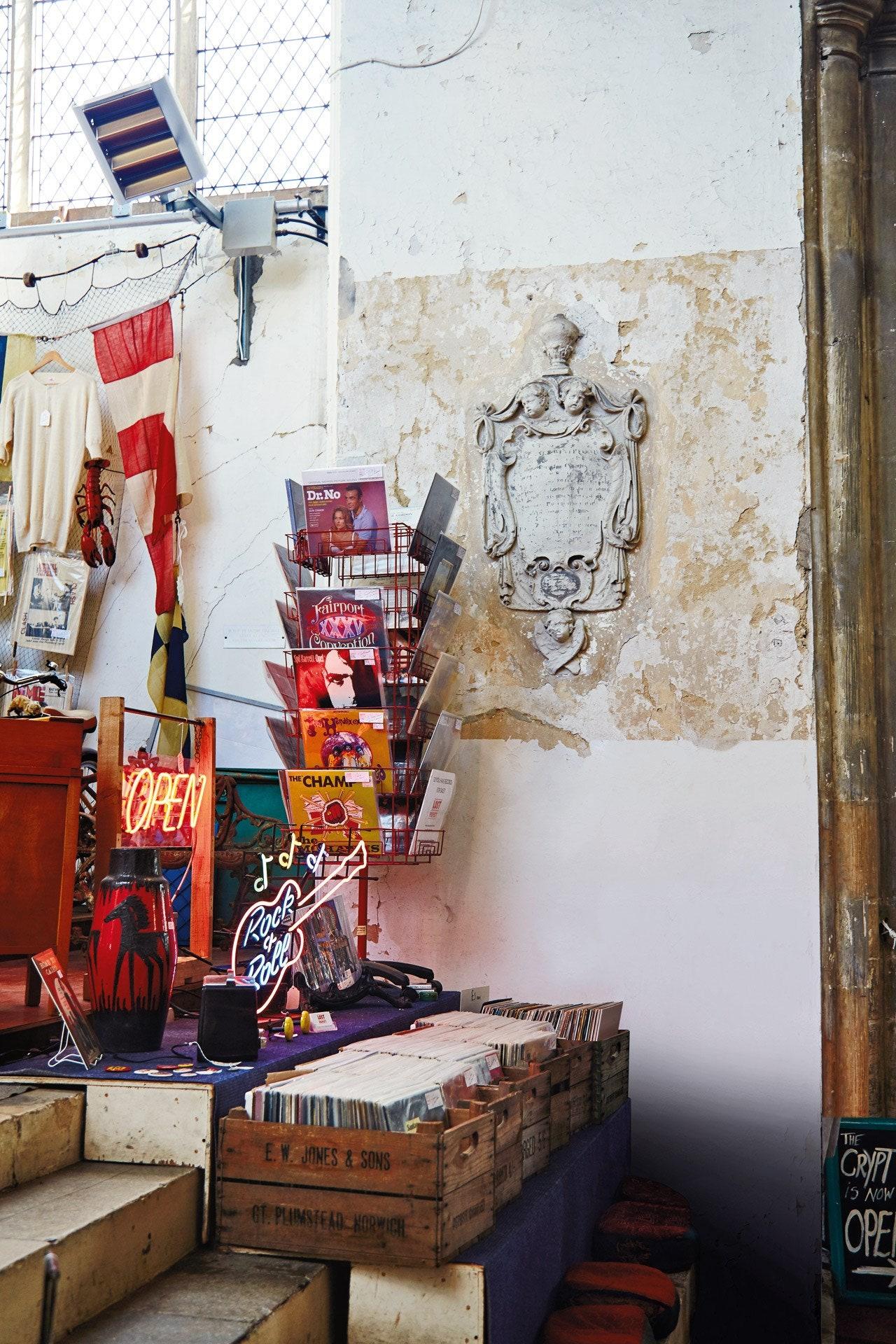 Vintage vinyl at St Gregory's Antiques and Collectibles in Norwich